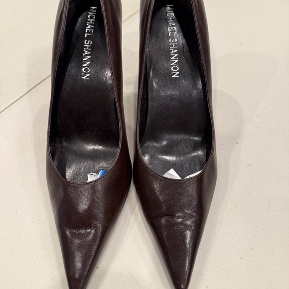 Brown Leather Heels - Picture 2 of 6